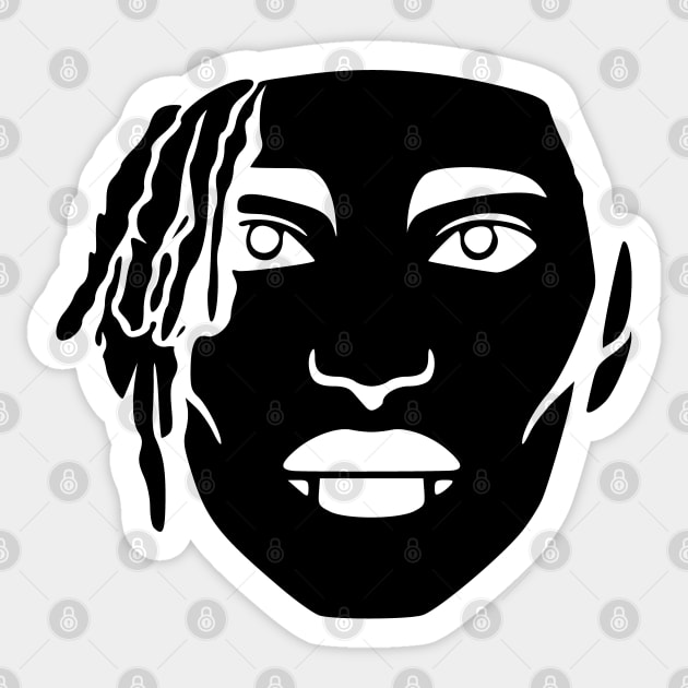 Seer Icon Black Sticker by Paul Draw